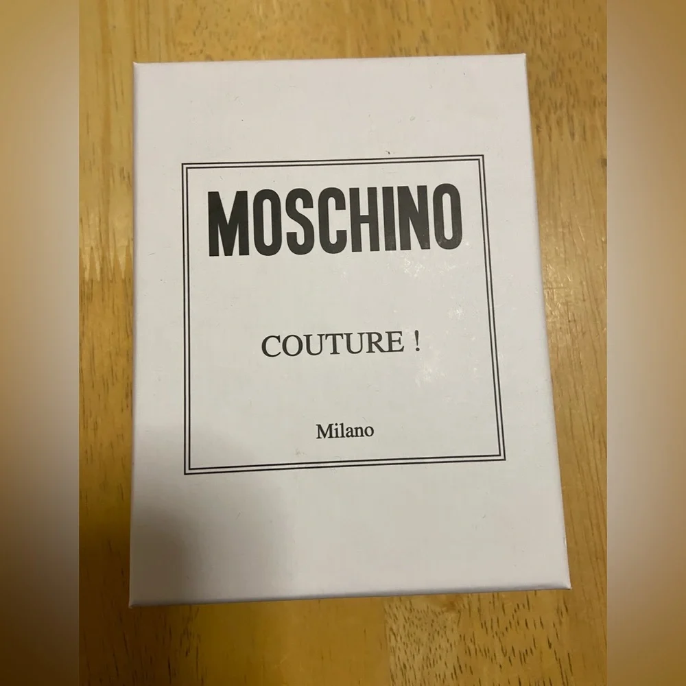 MOSCHINO Leather Card Case